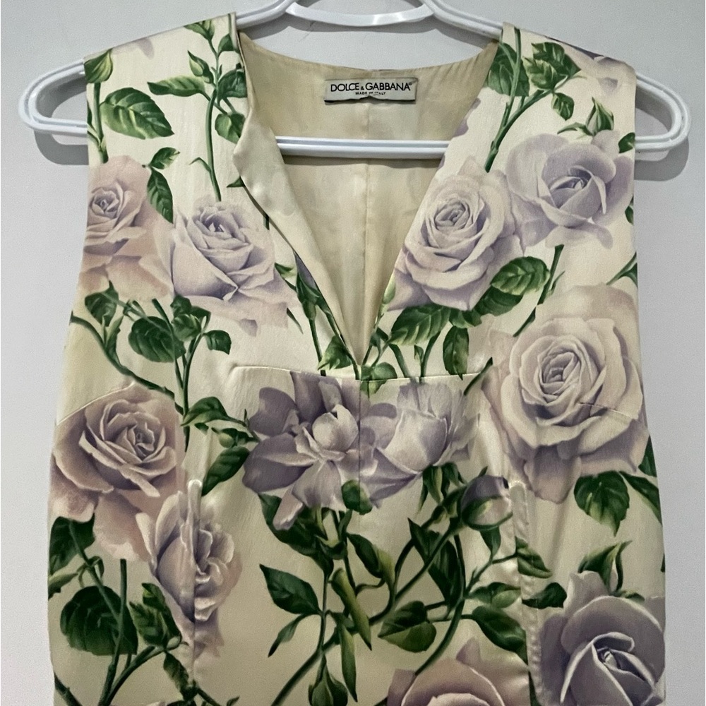 Dolce Gabbana silk midi dress 38